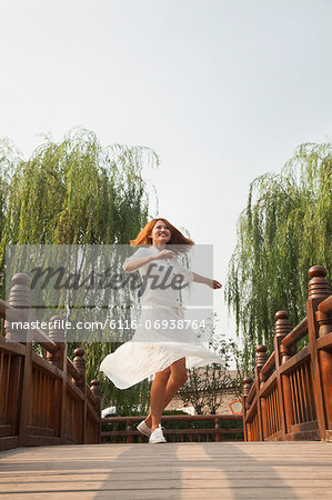 Young Girl Twirling Her Skirt