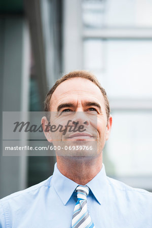 Portrait of Businessman Outdoors, Mannheim, Baden-Wurttemberg, Germany