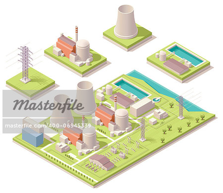 Vector isometric map of the generic nuclear power plant