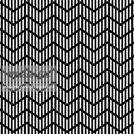 Seamless geometric zigzag pattern. Striped texture. Vector art.