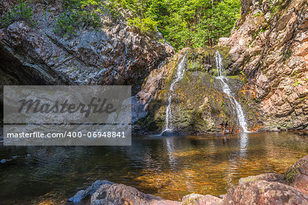 Waddell Falls located in Victoria Park in Truro, Nova Scotia, Canada