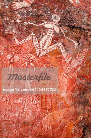 Aboriginal rock art at Nourlangie, Kakadu National Park, Northern Territory, Australia