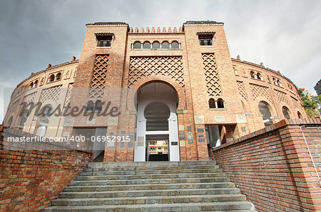 Entrance to the arena de toros La Santamaria (bull fighting arena) in Bogota, Colombia