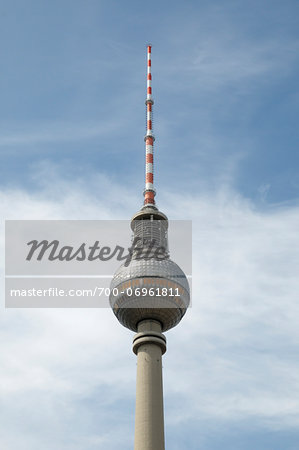 Close-up of The Television Tower, Berlin, Germany