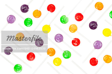 Multi coloured lollypop decoration