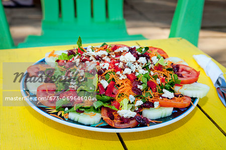 Plate of mexican food