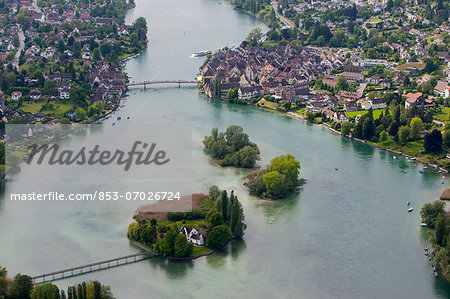 Island Werd and Stein am Rhein, Switzerland, Europe
