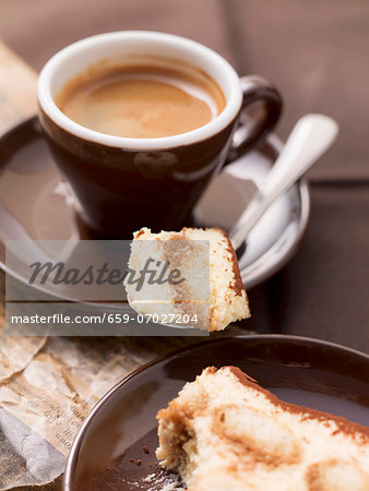 Espresso and tiramisu