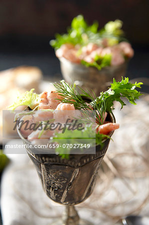 Prawn cocktail with dill