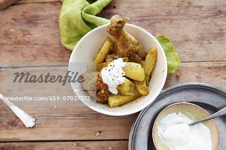 Chile verde with chicken and sour cream Chile verde with chicken and sour cream