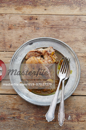 Chicken with pomegranate sauce Chicken with pomegranate sauce