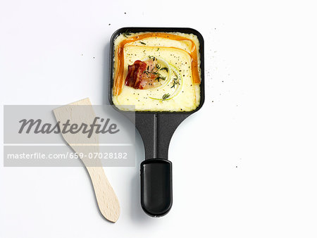 Raclette with bacon Raclette with bacon