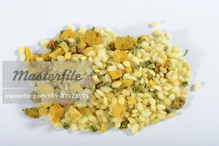 A ready-made risotto mix with almonds, curry and barberries