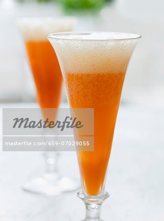Rhubarb and orange Bellini Rhubarb and orange Bellini