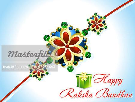 abstract raksha bandhan rakhi background vector illustration