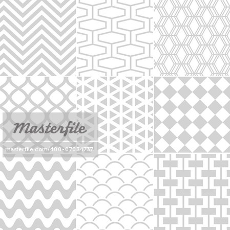 seamless white pattern