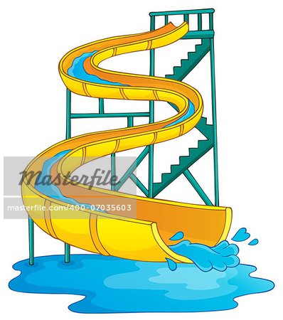 Image with aquapark theme 2 - eps10 vector illustration.