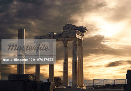 Temple of Apollo in Side, Turkey