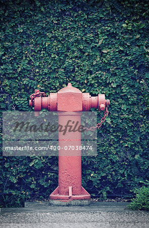 Old street fire hydrant - retro style