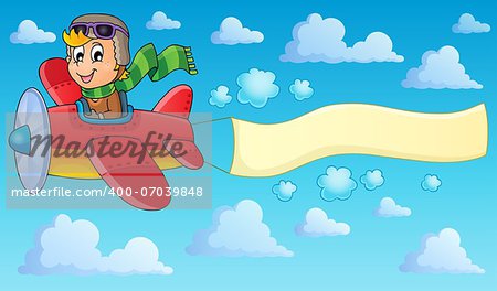 Image with airplane theme 2 - eps10 vector illustration.