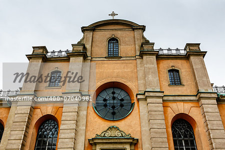 Cathedral of Saint Nicholas (Storkyrkan) Facade, Stockholm, Sweden