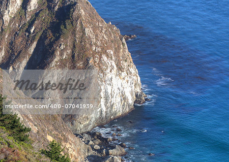 Cliffs of Big Sur Overlooking the Pacific Ocean