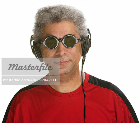 Easygoing Arab man with sunglasses and headphones