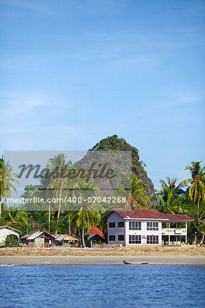 tropical beach, Andaman Sea Shore in Thailand