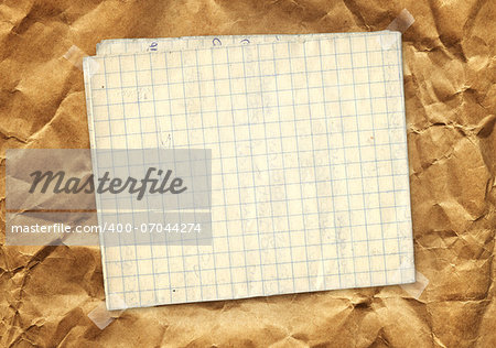 Grunge background with sheet of old a paper