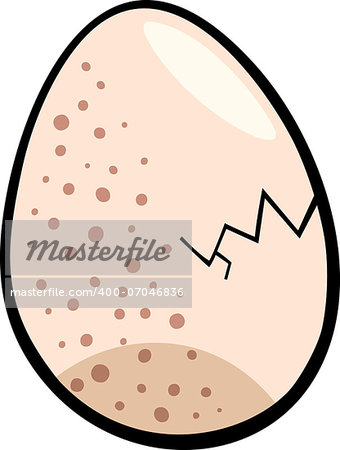 Cartoon Illustration of Egg Clip Art