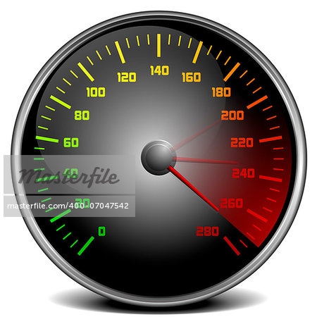 illustration of a speedometer gauge