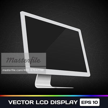 Vector LCD Display Icon