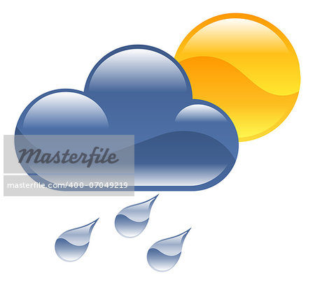 Weather icon clipart illustration