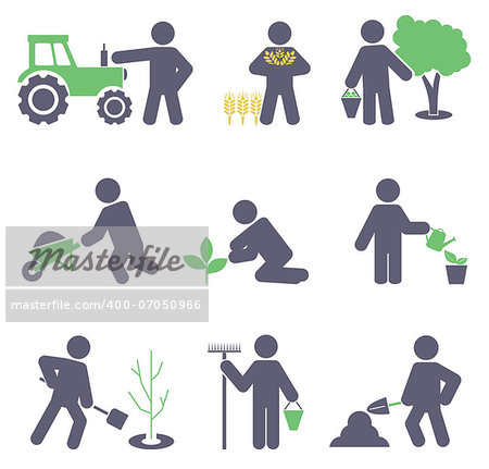 Agriculture. Set icons for you design