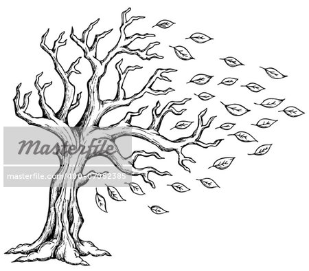 Autumn tree theme image 2 - eps10 vector illustration.