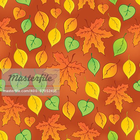 Leafy seamless background 3 - eps10 vector illustration.