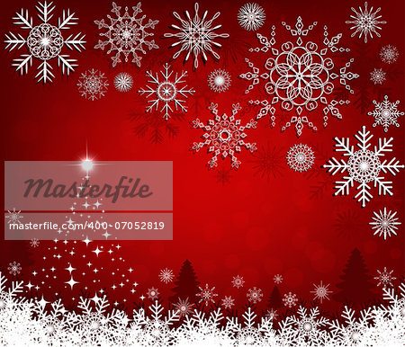 Christmas red background