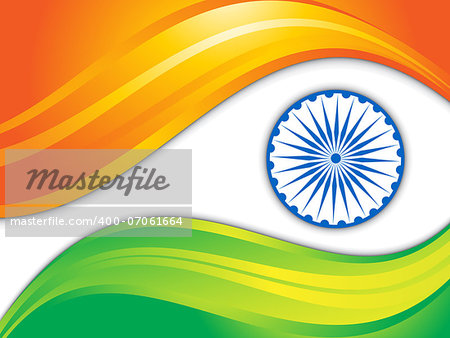 abstract indian flag background vector illustration
