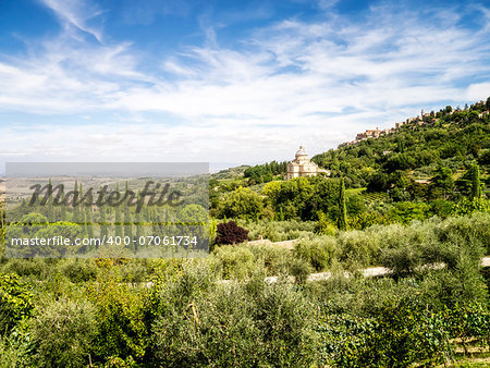 An image of a Tuscany landscape in Italy