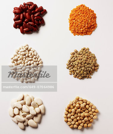 Selection of dried beans Selection of dried beans