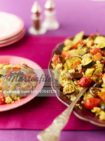 Couscous and grilled vegetable salad