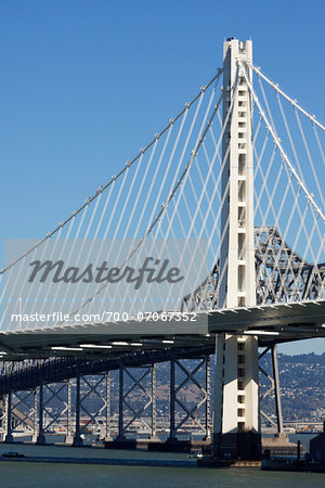 View of Bay Bridge, new, east span, San Francisco, California, USA