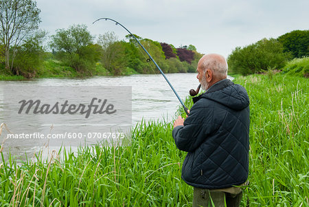 Mount Juliet Estate, Fishing in River Nore, Thomastown, County Kilkenny, Leinster, Republic of Ireland