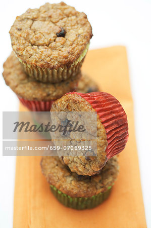 Christmas muffins with nuts and cranberries