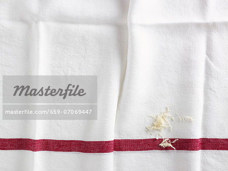 Grated horseradish on a linen cloth Grated horseradish on a linen cloth