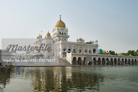 Pond at a gurdwara, Gurudwara Bangla Sahib, New Delhi, Delhi, India