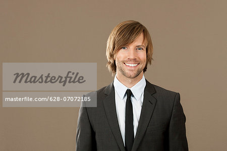 Smiling businessman wearing suit