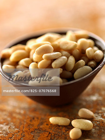 Small bowl of pine nuts