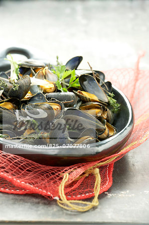 Mussels marinières