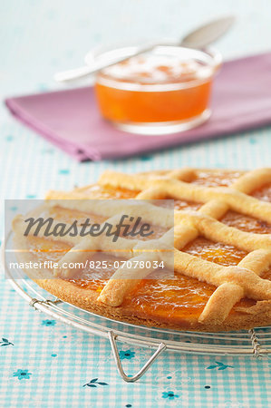 Apricot jam tart Apricot jam tart